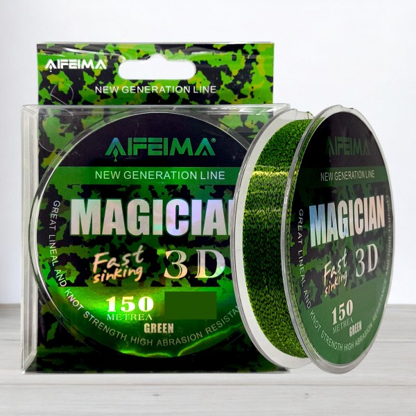 Волосінь Feima Magician 3D Green, 150м, 0,30мм